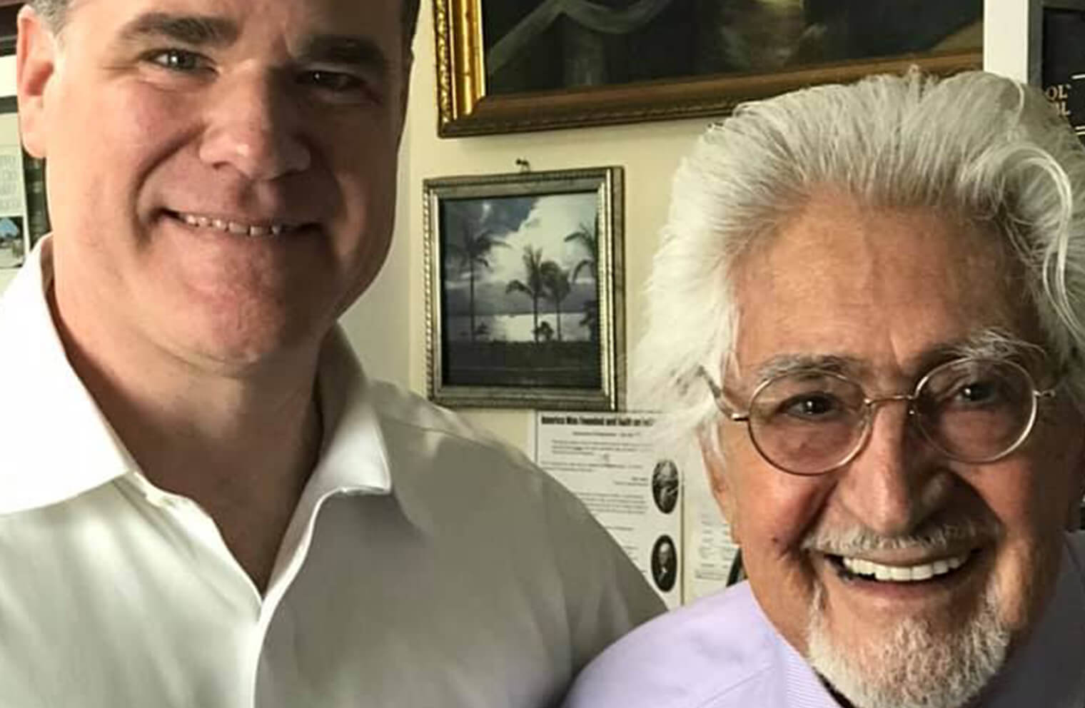 Picture of two men. Left; Dr. Aaron Meraz, Director, Mission:Dignity. Right; Mission:Dignity Recipient, Marcos Urbina